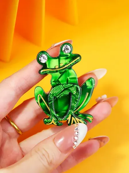 Брошь на пиджак Лягушка, необычная стильная оригинальная DESIGNER JEWERLY
