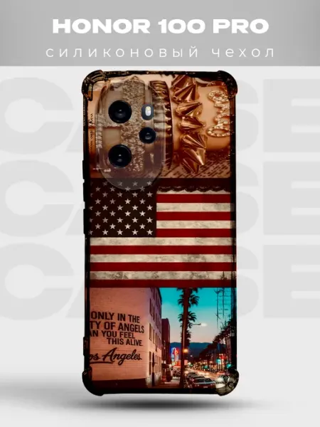 Прозрачный чехол на Honor 100 Pro Y2K pinterest PRINTberries