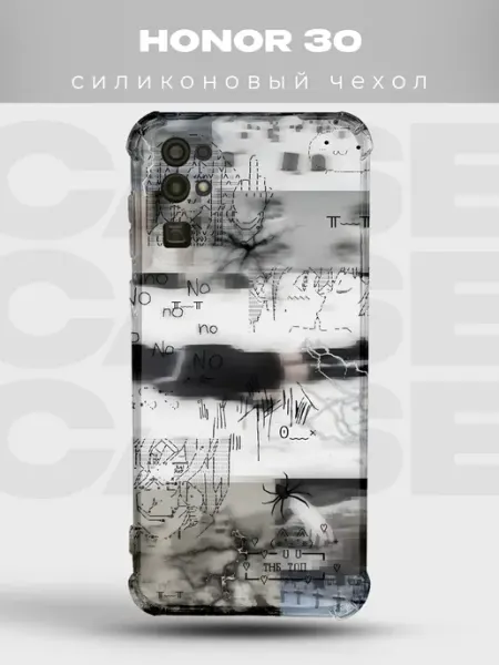 Прозрачный чехол на Honor 30 Y2K pinterest PRINTberries