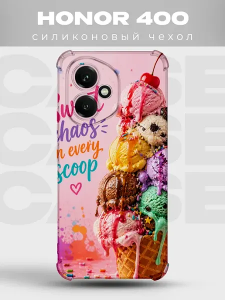 Чехол на Honor 400 дизайн Мороженое PRINTberries