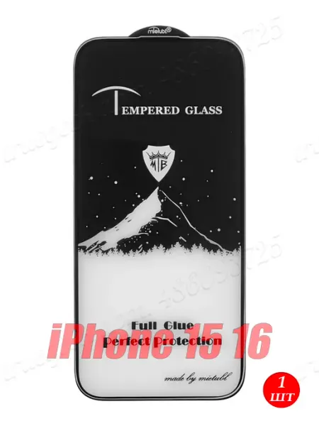Защитное стекло 2.5D Mountain Apple iPhone 15 16 1шт MIETUBL