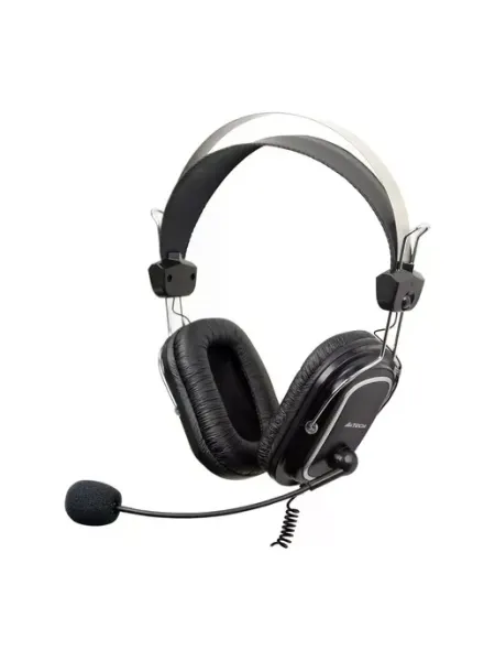 Гарнитура A4Tech (HU-50) черный 2м накладные USB