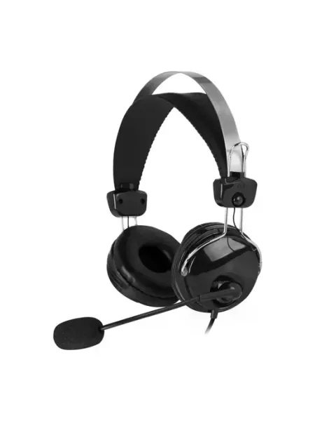 Гарнитура A4Tech (HU-7P) черный 2м накладные USB