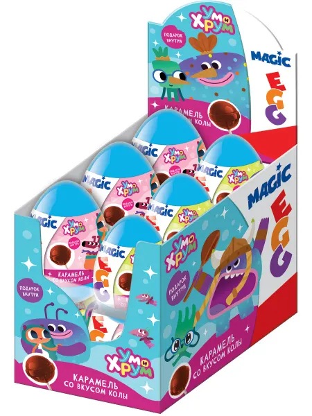 Конфитрейд Игрушки в пластиковом яйце Ум и Хрум Magic Egg, 12 шт