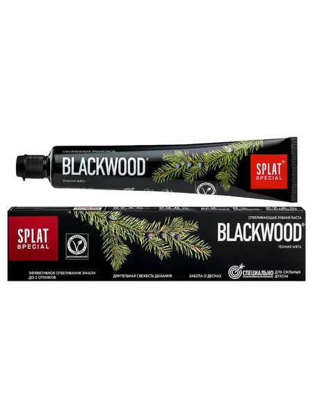 Сплат SPECIAL зубная паста BLACKWOOD/ЧЕР дерев 75МЛ — Паста зубная - 75 мл, туба в уп.