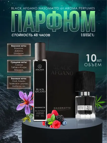 Black Afgano духи, парфюмерная вода для мужчин и женщин, Black Afgano Nasomatto, 30 мл