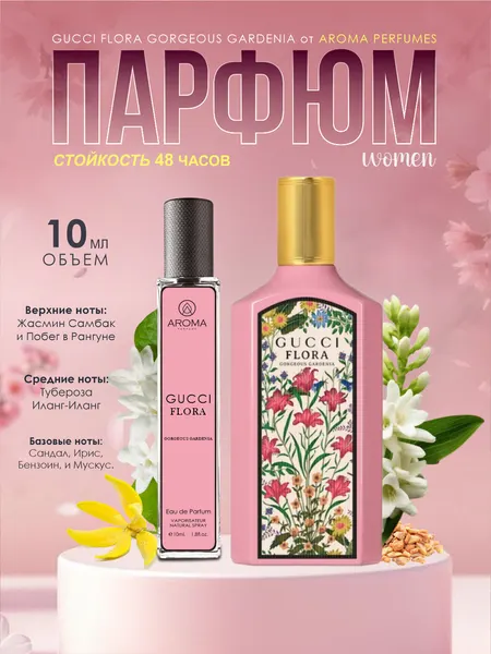 Духи женские Gucci Flora – женский парфюм с цветочным ароматом. духи для женщин на каждый день, 20 мл