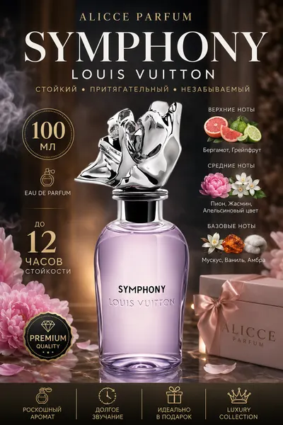 Symphony духи, парфюмерная вода для мужчин и женщин, Louis Vuitton Symphony, 30 мл