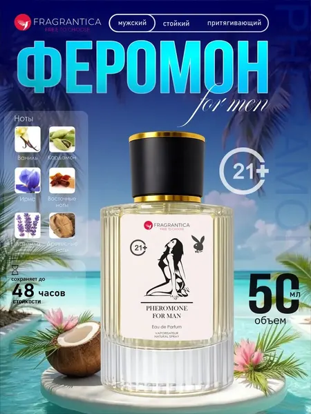Pheromone For Man и For Women – феромонные духи, феромон, усиление привлекательности, 50 мл