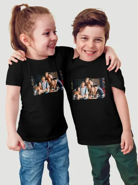 Футболка детская Джоуи Чендлер Фиби Друзья Friends сериал Morn