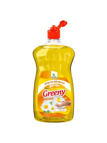 Clean&Green Средство для мытья посуды жидкое Ромашка 1000мл