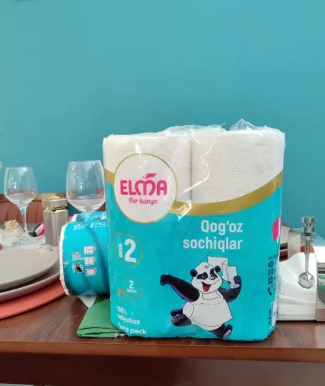 Бумажные полотенца Elma , двухслойные , 2 шт