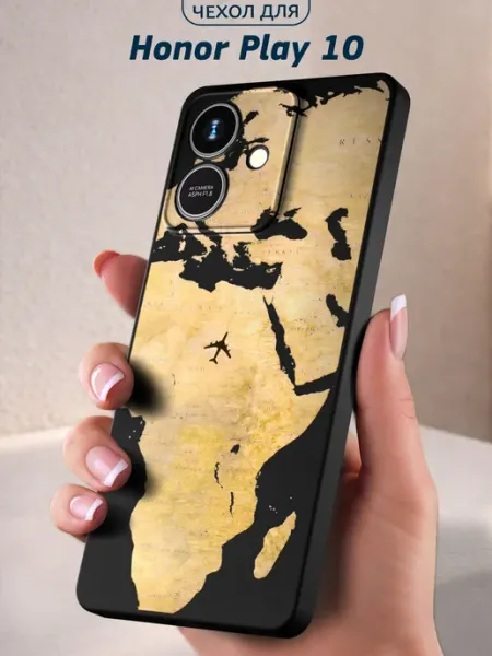 Чехол на Honor Play 10 с принтом Карта мира Infinity pick