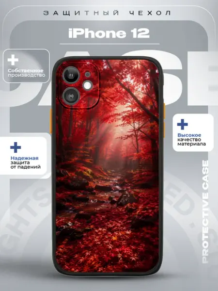 Чехол на iPhone 12 с принтом Осень ZLStore