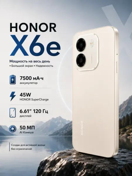 Смартфон Honor X6e 4 256GB