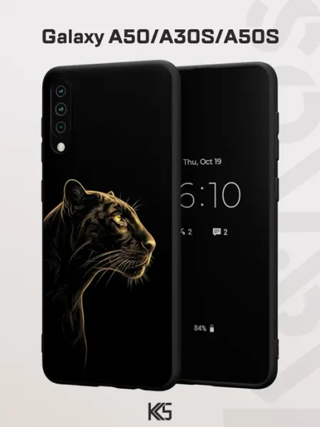 Чехол на Samsung A50 A30S A50S с принтом Пантера Варибрус