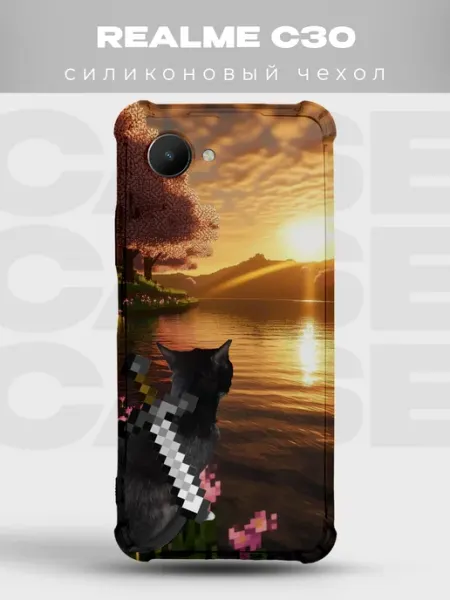 Чехол на Realme C30 Minecraft PRINTberries