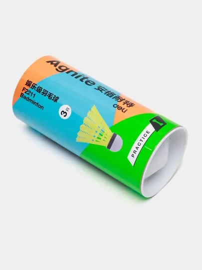 Мяч для бадминтона-воланчик 6 шт YELLOW Agnite Deli F2211 q0000054687