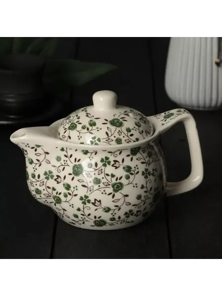 In Mother's Hands Чайник керамический заварочный 350 мл зелёный