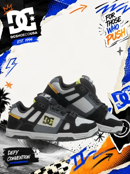 Кроссовки дутыши Stag кеды подростковые весна DC Shoes