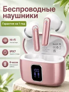 Беспроводные наушники для андроид с функцией шумоподавления ENC,беспроводные наушники для телефона с Светодиодный индикатор уровня заряда батареи