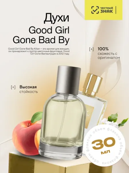 Духи с цветочным ароматом Good Girl Gone Bad 30 мл Aromatov Perfumery