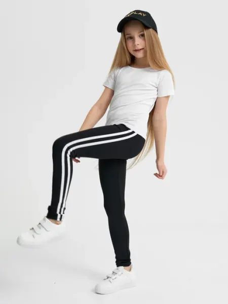 Леггинсы детские спортивные с лампасами Glam Kid