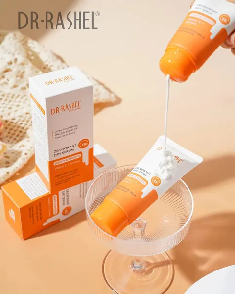 Deodorant Dry Serum VITAMIN C + TURMERIC, DR.RASHEL (Сыворотка-дезодорант витамин С + куркума), 60 мл.