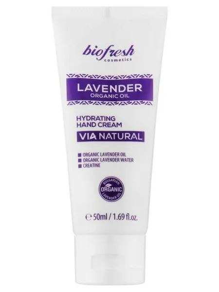 BIOFRESH LAVENDER ORGANIC OIL крем для РУК увлажняющий 50МЛ — Крем для рук 50 мл, туба в уп.