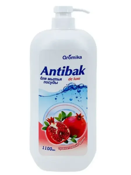 Гель для мытья посуды Antibak Гранатовый фреш, 1100 мл Aromika