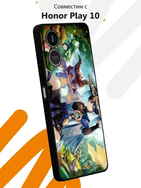 Чехол на Honor Play 10 с принтом Геншин Мобилиус