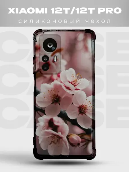 Чехол на Xiaomi 12T ночная сакура PRINTberries