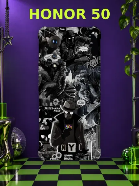 Чехол на Honor 50 Человек-паук Нуар spider noir марвел PRINTberries