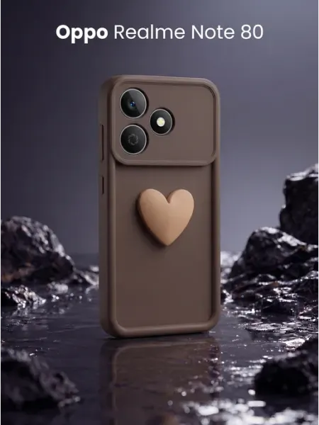 Чехол на Oppo Realme Note 80 с объёмным сердцем URBAZZA