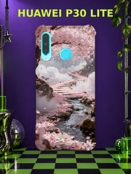 Чехол на Huawei P30 Lite нежная сакура PRINTberries