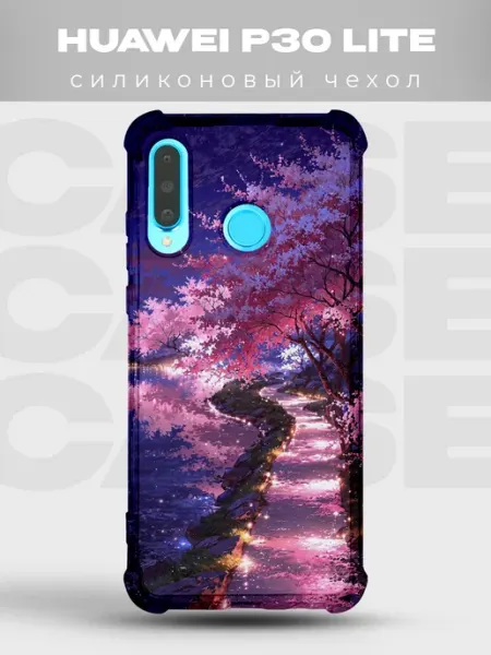 Чехол на Huawei P30 Lite цветущая сакура PRINTberries