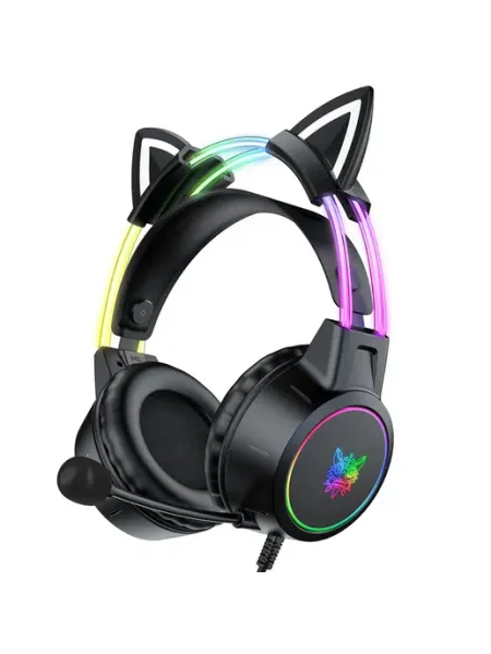 Проводные наушники геймерские сMic RGB для игр (чёрные) Kynbrel
