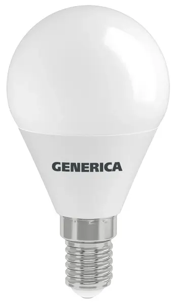 Лампочка светодиодная GENERICA Е14 10Вт=100Вт 230В 3000К теплый свет шар