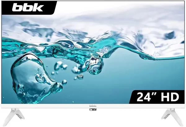 Телевизор BBK 24LEM-1045/TS2C (W) HD, диагональ 24", белый цвет.