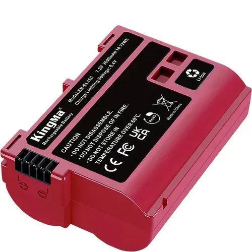 Аккумулятор KingMa EN-EL15C (2600mAh) + защитный кейс для Nikon Z8; Z7 II; Z6 III; Z5; ZR; Zf