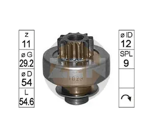 ERA/ZEN/ZM/MESSMER Бендикс стартера, арт. ZN1023