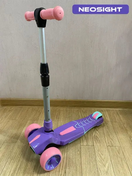 Складной самокат 3-8 лет эко без Pb Hg 62-83см 3,01кг NEOSIGHT