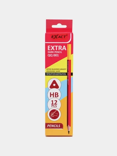 Чёрный карандаш HB Ergonomic EXACT QQ001