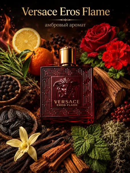 Оригинал EROS Versace Flame мужская парфюмерная вода 100мл