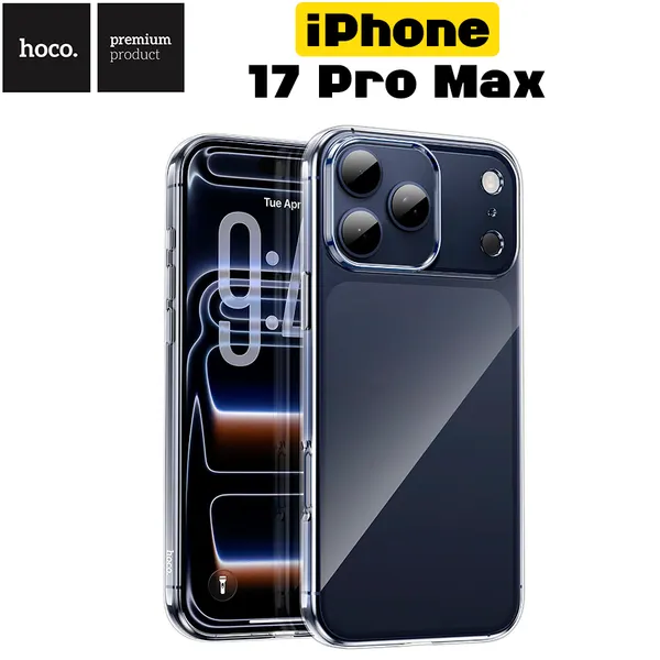 Чехол-накладка HOCO Creative Case iPhone 17 Pro Max, силиконовый, прозрачный