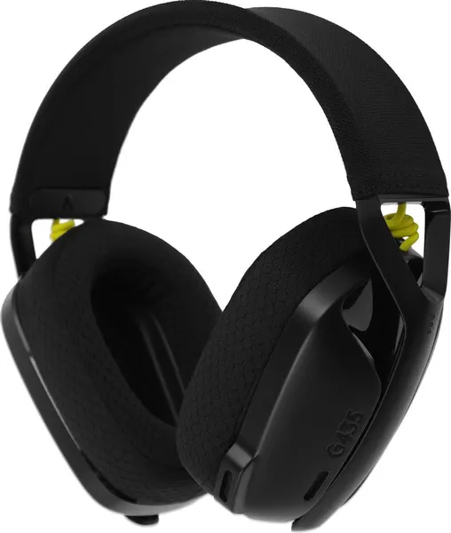 Беспроводные наушники Logitech G G435 Lightspeed, черный/неоновый желтый