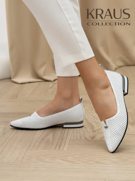 Туфли белые женские летние KRAUS Collection
