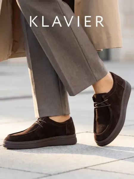Полуботинки женские коричневые KLAVIER