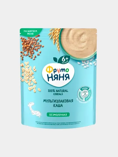 Каша мультизлаковая безмолочная ФрутоНяня, 190 г - Детские каши
