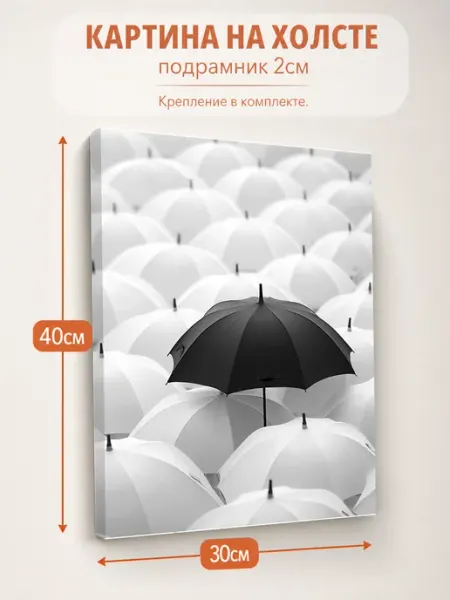Картина на стену Зонтики 30х40 AvalonDecor